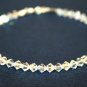 made with SWAROVSKI ELEMENTS Crystal AB Handmade Bridal Bridesmaid Bracelet 4mms