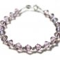 Sterling Silver Light Amethyst Earrings made with SWAROVSKI ELEMENTS 468