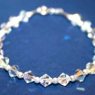made with SWAROVSKI ELEMENTS Crystal AB Sparkly Handmade Bridal Bracelet