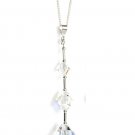 Handmade Crystal AB Sparkly Pendant Necklace Made With SWAROVSKI ELEMENTS 1086
