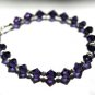 6ms Sterling Silver Purple Velvet Crystal Bracelet made with SWAROVSKI ELEMENTS