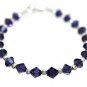 6ms Sterling Silver Purple Velvet Crystal Bracelet made with SWAROVSKI ELEMENTS