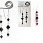 .925 Sterling Silver Black & Crystal Earrings made with SWAROVSKI ELEMENTS