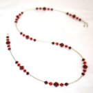 Handmade 5 Bead Sparkly Siam Ruby Red Crystals made with SWAROVSKI ELEMENTS