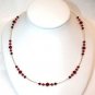 Handmade 5 Bead Sparkly Siam Ruby Red Crystals made with SWAROVSKI ELEMENTS