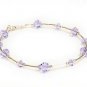 Handmade Violet Light Purple Crystals Bracelet made with SWAROVSKI ELEMENTS 46