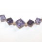 Handmade Purple Tanzanite Crystal Sparkly Necklace made with SWAROVSKI ELEMENTS
