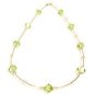 Handmade Sparkly 8mm Peridot Green Crystal Necklace made with SWAROVSKI ELEMENTS