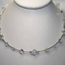 Pretty Sparkly Crystals AB Handmade Bridal Necklace made with SWAROVSKI ELEMENTS