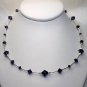 Handmade Sparkly Purple Velvet Crystal Necklace made with SWAROVSKI ELEMENTS 468
