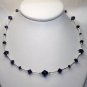 Handmade Sparkly Purple Velvet Crystal Necklace made with SWAROVSKI ELEMENTS 468