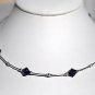 .925 Sterling Silver Purple Velvet Crystal Necklace MADE WITH SWAROVSKI ELEMENTS