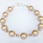 Bridal Ball 10 Hair Pins 8mm Vintage Gold Pearls made with SWAROVSKI ELEMENTS