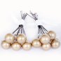 Bridal Ball 10 Hair Pins 8mm Vintage Gold Pearls made with SWAROVSKI ELEMENTS