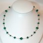 .925 Sterling Silver 46 Emerald Green Crystal made with SWAROVSKI ELEMENTS