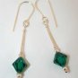 .925 Sterling Silver 46 Emerald Green Crystal made with SWAROVSKI ELEMENTS