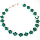 Handmade Emerald Green Sparkly Crystal Bracelet made with SWAROVSKI ELEMENTS