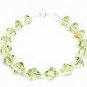 .925 Sterling Silver Bracelet Peridot Crystals MADE WITH SWAROVSKI ELEMENTS