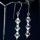 .925 Sterling Silver 3mm & 6mm Crystal AB Handmade made with SWAROVSKI ELEMENTS