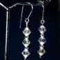 .925 Sterling Silver 3mm & 6mm Crystal AB Handmade made with SWAROVSKI ELEMENTS