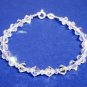 .925 Sterling Silver 3mm & 6mm Crystal AB Handmade made with SWAROVSKI ELEMENTS