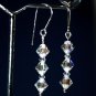 .925 Sterling Silver 3mm & 6mm Crystal AB Handmade made with SWAROVSKI ELEMENTS