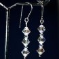 .925 Sterling Silver 3mm & 6mm Crystal AB Handmade made with SWAROVSKI ELEMENTS