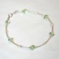 Handmade Chrysolite Light Green Crystal Bracelet made with SWAROVSKI ELEMENTS
