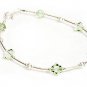 Handmade Chrysolite Light Green Crystal Bracelet made with SWAROVSKI ELEMENTS