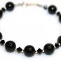 Black Pearl Bracelet made with SWAROVSKI ELEMENTS Crystals Handmade