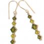 Olivine Crystal Earrings made with SWAROVSKI ELEMENTS Handmade 5B