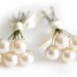 made with SWAROVSKI ELEMENTS 10 Hair Pins 8mm Cream Rose Pearl
