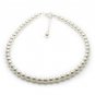 White Pearls Anklet Made With SWAROVSKI ELEMENTS .925 Sterling Silver 4mm