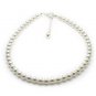 White Pearls Anklet Made With SWAROVSKI ELEMENTS .925 Sterling Silver 4mm