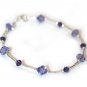 Handmade Purple Velvet Tanzanite Crystal Bracelet made with SWAROVSKI ELEMENTS