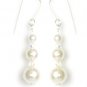 Handmade Cream Pearl Crystal Drop Earrings made with SWAROVSKI ELEMENTS 468