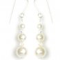 Handmade Cream Pearl Crystal Drop Earrings made with SWAROVSKI ELEMENTS 468