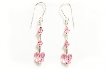 Crystal Butterfly Earrings made with SWAROVSKI ELEMENTS 844