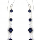 Handmade Long Dangly Sparkly Crystal Earrings Made With SWAROVSKI ELEMENTS 2