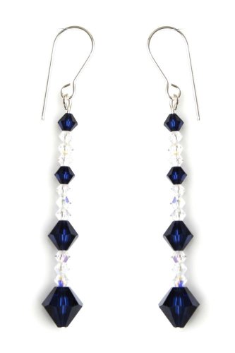 Handmade Long Dangly Sparkly Crystal Earrings Made With SWAROVSKI ELEMENTS 2
