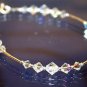 made with SWAROVSKI ELEMENTS Crystal AB Handmade Bracelet Bridal Sterling Silver