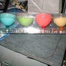 Sundae cups, matching spoons,retrolike, bbq,dessert