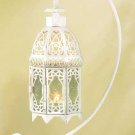 WHITE FANCY CANDLE LANTERN WITH STAND-37439