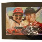 DALE EARNHARDT JR SR LITHOGRAPH ART PRINT