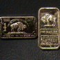 1 GRAM BRASS BUFFALO BULLION BAR .999 PURE