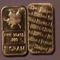 1 GRAM BRASS MAPLE LEAF BULLION BAR .999 PURE