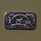 1 GRAM SILVER DEER BULLION BAR .999 PURE