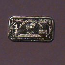 1 GRAM SILVER HORSE BULLION BAR .999 PURE
