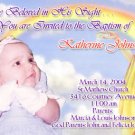 Jesus Our Savior Photo Baptism and Christening Invitations 5 x 8