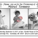 Photo Baptism and Christening Invitations 5 x 8 Three Photos in BW